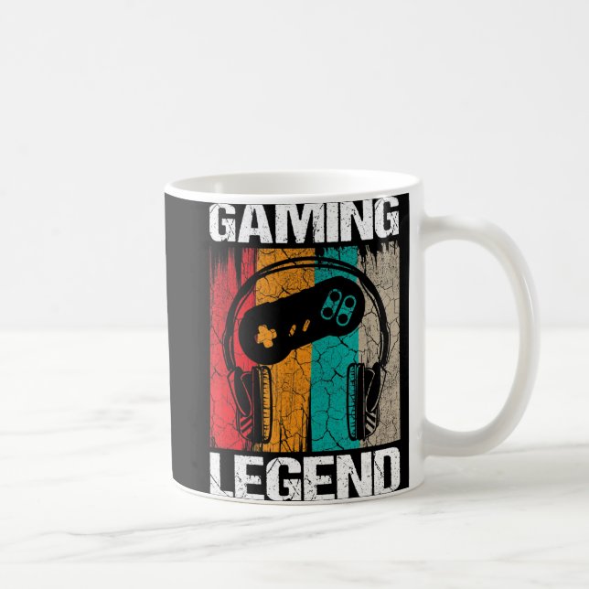 Taza De Café Gaming Legend Gamer Videojuegos Regalos de época N (Derecha)
