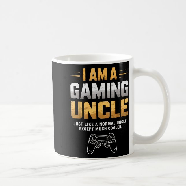 Taza De Café Gaming Uncle Cooler Than Normal Uncle For Mens Boy (Derecha)