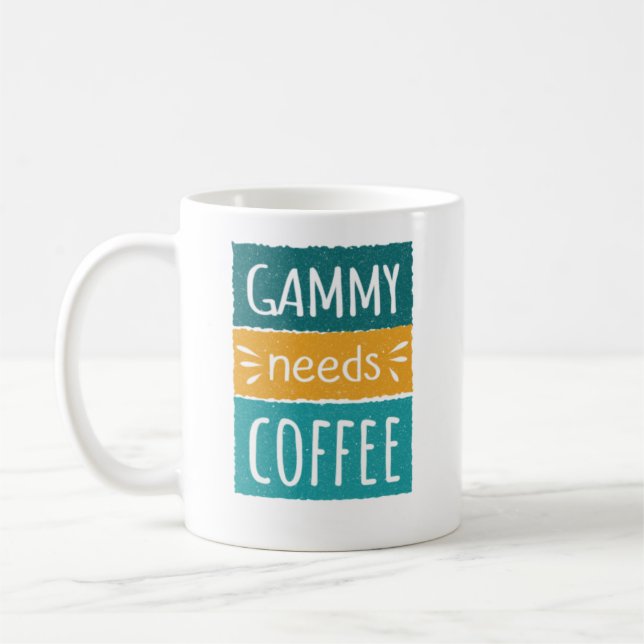 Taza De Café Gammy necesita café Mug (Izquierda)