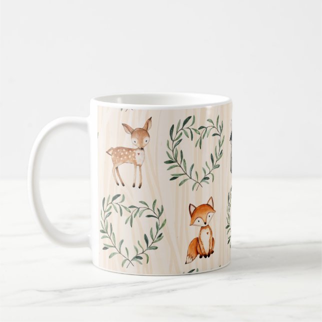 Taza De Café Ganadería Woodland Baby Forest (Izquierda)