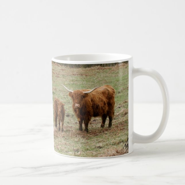 Taza De Café Ganado 9Y316D-051 de la montaña (Derecha)