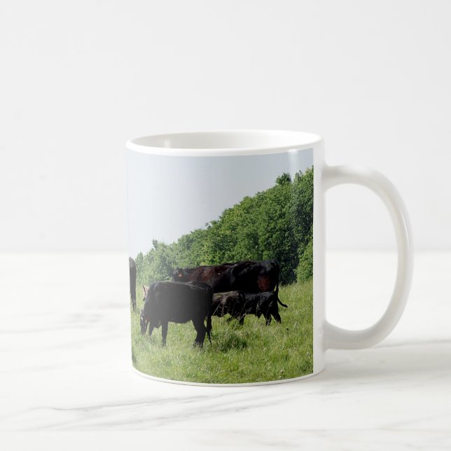 Taza De Café Ganado Angus negro (Derecha)