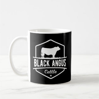 Taza De Café Ganado bovino negro de Angus
