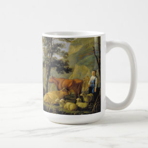 Taza De Café Ganado cerca de un río Aelbert Cuyp