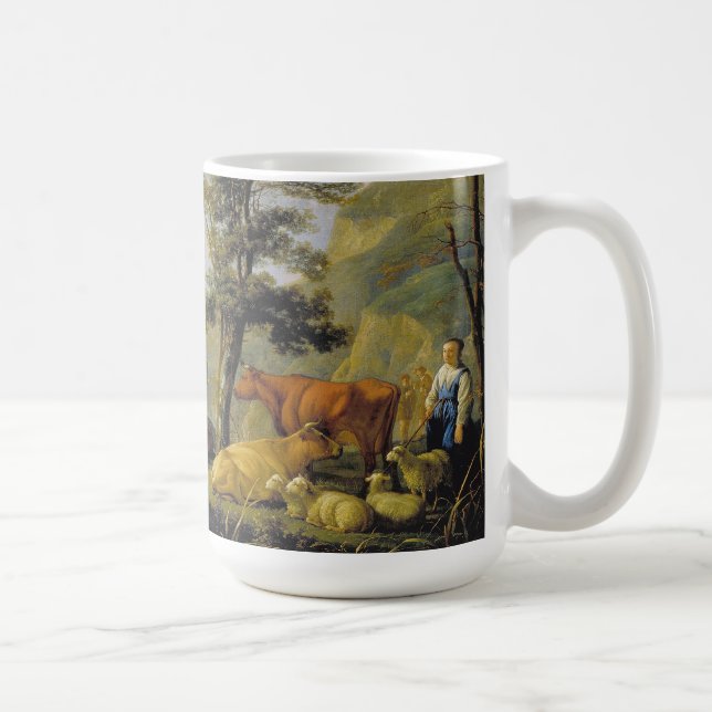 Taza De Café Ganado cerca de un río Aelbert Cuyp (Derecha)