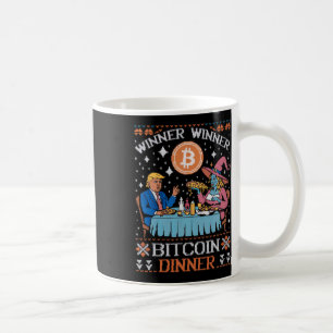 Taza De Café Ganador Bitcoin Dinner Feo Trump Xmas Sweat