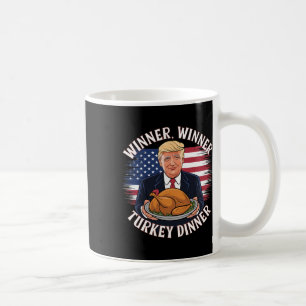 Taza De Café Ganador de la cena en Turquía Divertido Trump Than
