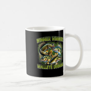 Taza De Café Ganador Ganador Cena de Lucioperca Divertida Pesca