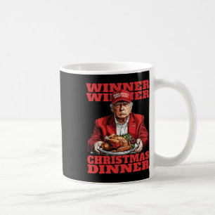Taza De Café Ganador Navidad cena divertida Trump Navidad Sa