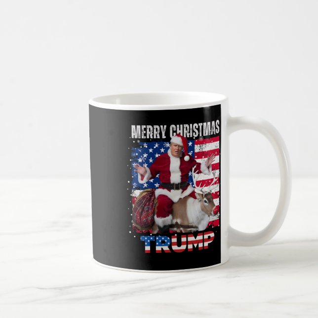 Taza De Café Ganador Navidad cena Santa Trump fea sw (Derecha)