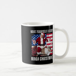 Taza De Café Ganador Navidad cena Santa Trump fea sw