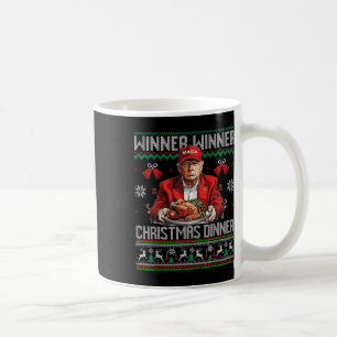 Taza De Café Ganador Navidad cena Santa Trump fea sw