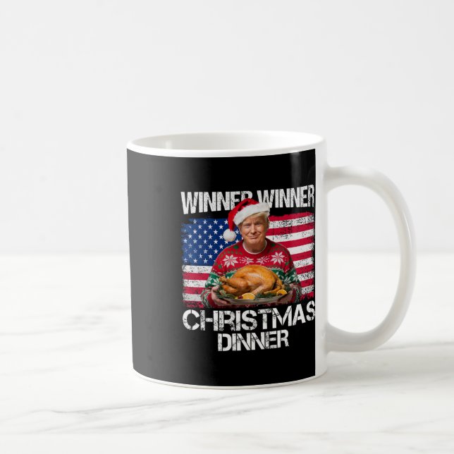 Taza De Café Ganador Navidades Cena Santa Funny Trump C (Derecha)