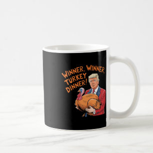 Taza De Café Ganador Trump Divertido Ganador Cena Pavo Día de A