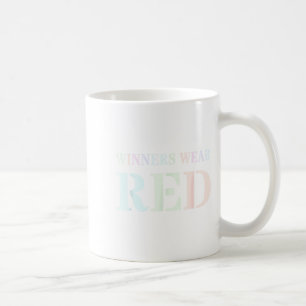 Taza De Café Ganadores Retro Usan Rojo Semana del Espíritu Jueg