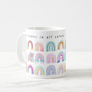 Taza De Café Ganas de amor - Arcoiris