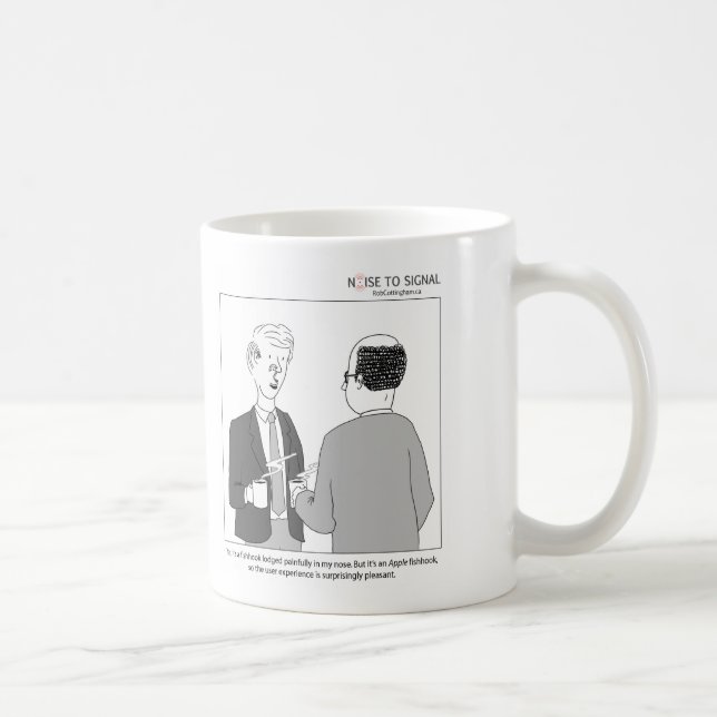 Taza De Café Gancho, línea y Apple (Derecha)