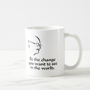 Taza De Café Gandhi - cambio