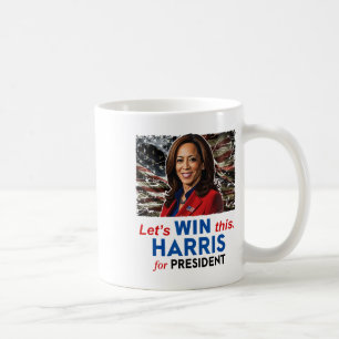 Taza De Café Gane Esto Harris Para Presidente Kamala Harris 202