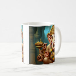 Taza De Café Ganesh se toma un selfie