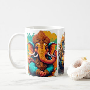 Taza De Café Ganesha, ganesh, retiro ganapati de obstáculos #1
