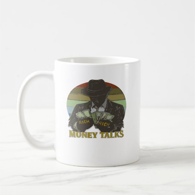 Taza De Café Gangster counting cash (Izquierda)