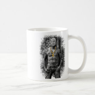Taza De Café Gángster patriótico pro Trump - República Antilibe