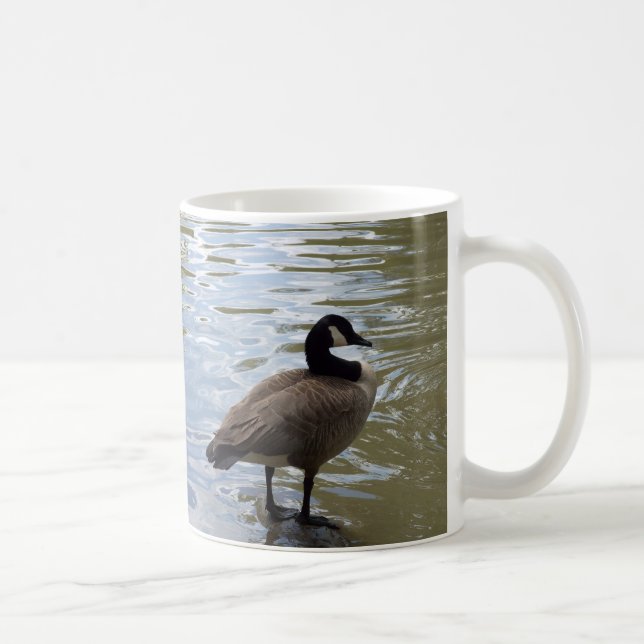 Taza De Café Ganso de Canadá en roca (Derecha)