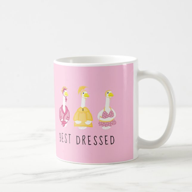 Taza De Café Ganso de Porche Más Divertido Vestido (Derecha)