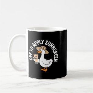 Taza De Café Ganso de Vacaciones de Verano en la Playa se Va a