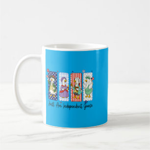 Taza De Café Ganso Divertido 4 De Julio Patriótico Usa Independ
