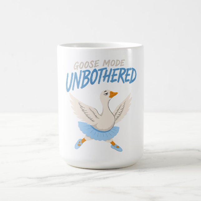 Taza De Café Ganso divertido en modo indiferente ballet (Centro)