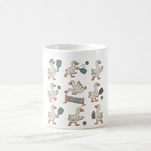 Taza De Café Ganso Divertido Pickleball Ganso de Dibujos Anim