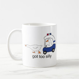 Taza De Café Ganso Divertido Policía Humor Demasiado Tonto