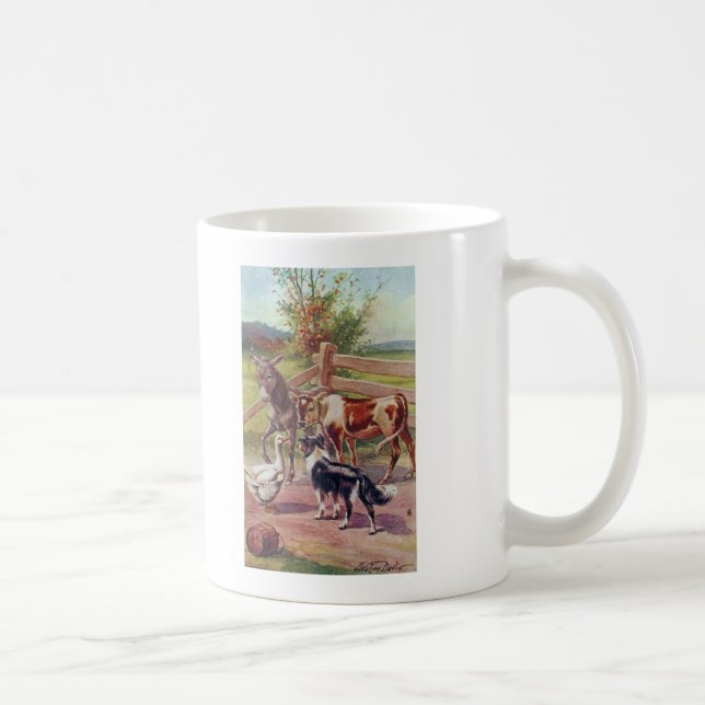 Taza De Café Ganso Gris Con Todos Sus Amigos (Derecha)