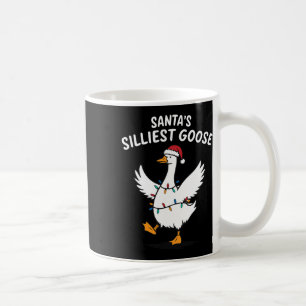 Taza De Café Ganso más tonto del Santa Retro Navidad Ganso Tont
