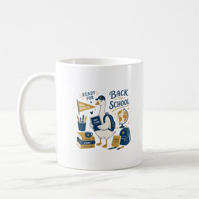 Taza De Café Ganso Retro Vuelta al Cole (Izquierda)