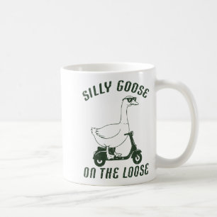 Taza De Café Ganso Tonto Suelto En Scooter Hombres Divertidos A