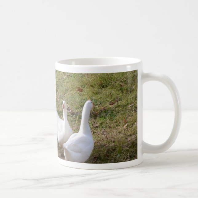 Taza De Café Gansos blancos (Derecha)