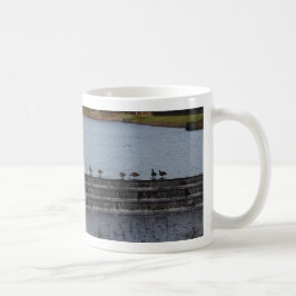 Taza De Café Gansos de Canadá en fila