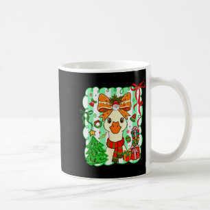 Taza De Café Gansos Elegantes Encienden Árbol de Navidad Chica