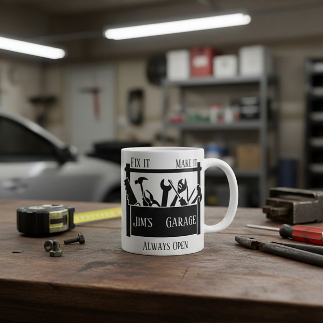 Taza De Café Garage personalizado  (Subido por el creador)