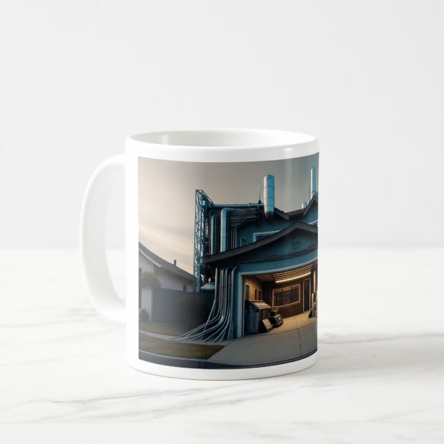 Taza De Café Garage Tech Upgrade mug (Anverso izquierdo)