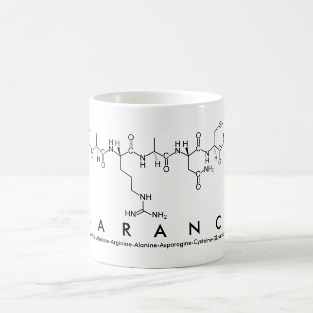 Taza De Café Garance peptide nombre mug (Centro)