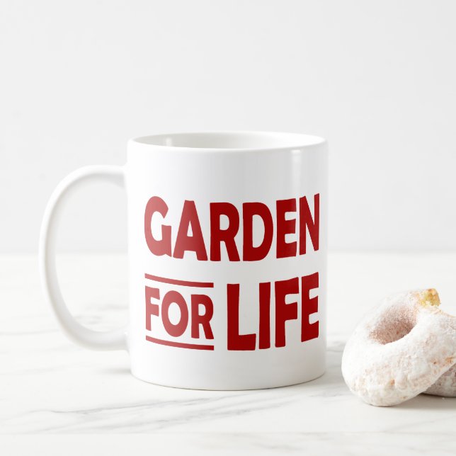 Taza De Café Garden For Life (Con donut)
