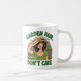 Taza De Café Garden Hair Don’t Care Funny Gardening Mug