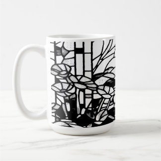 Taza De Café Garden Stained Glass 
