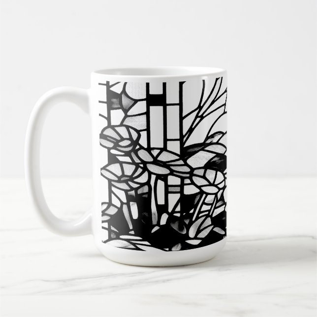 Taza De Café Garden Stained Glass  (Izquierda)