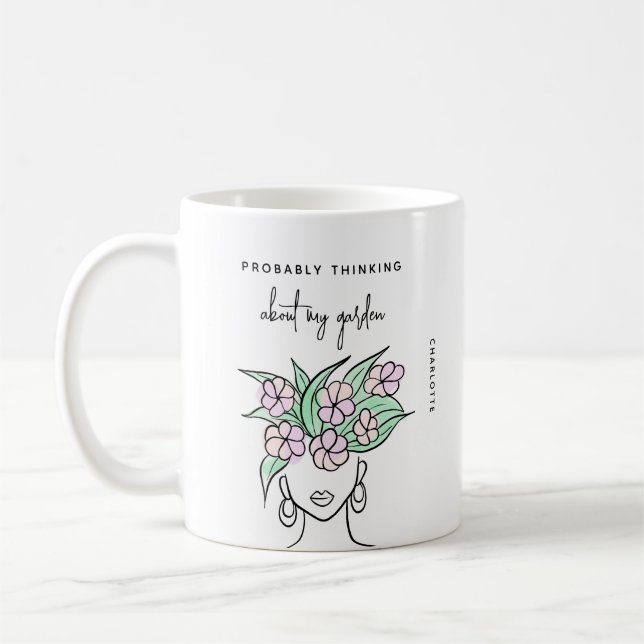 Taza De Café Gardener caprichoso personalizado (Izquierda)