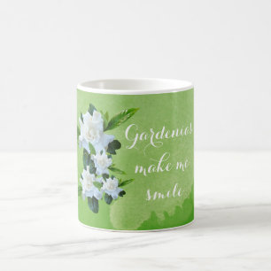Taza De Café Gardenias Me Hacen Sonreír Mug